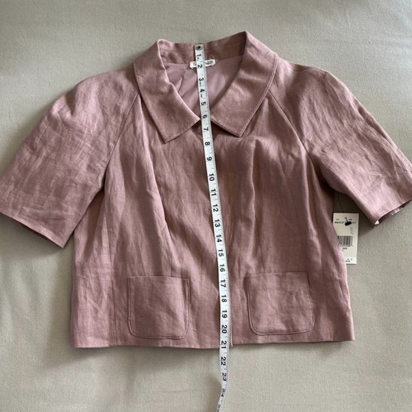 NEW Tahari Cropped Linen Summer Jacket - Picture 6 of 6